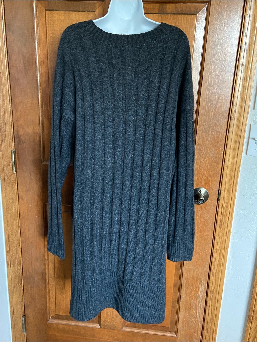Easel ribbed texture tunic knit sweater dress oversized brand new Size Large - Picture 4 of 9